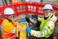 Openreach fibre broadband rollout. Fibre blockage camera